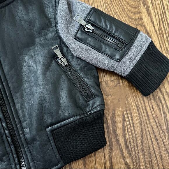 Urban Republic faux leather jacket, size 3-6 months - Picture 4 of 7